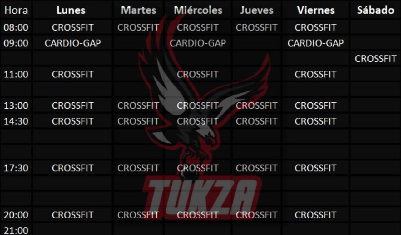 Horarios NUEVOS A partir del lunes